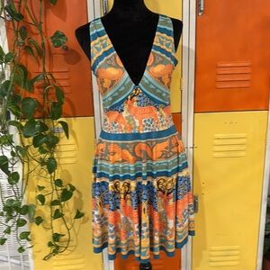 Colorful Sleeveless Dress